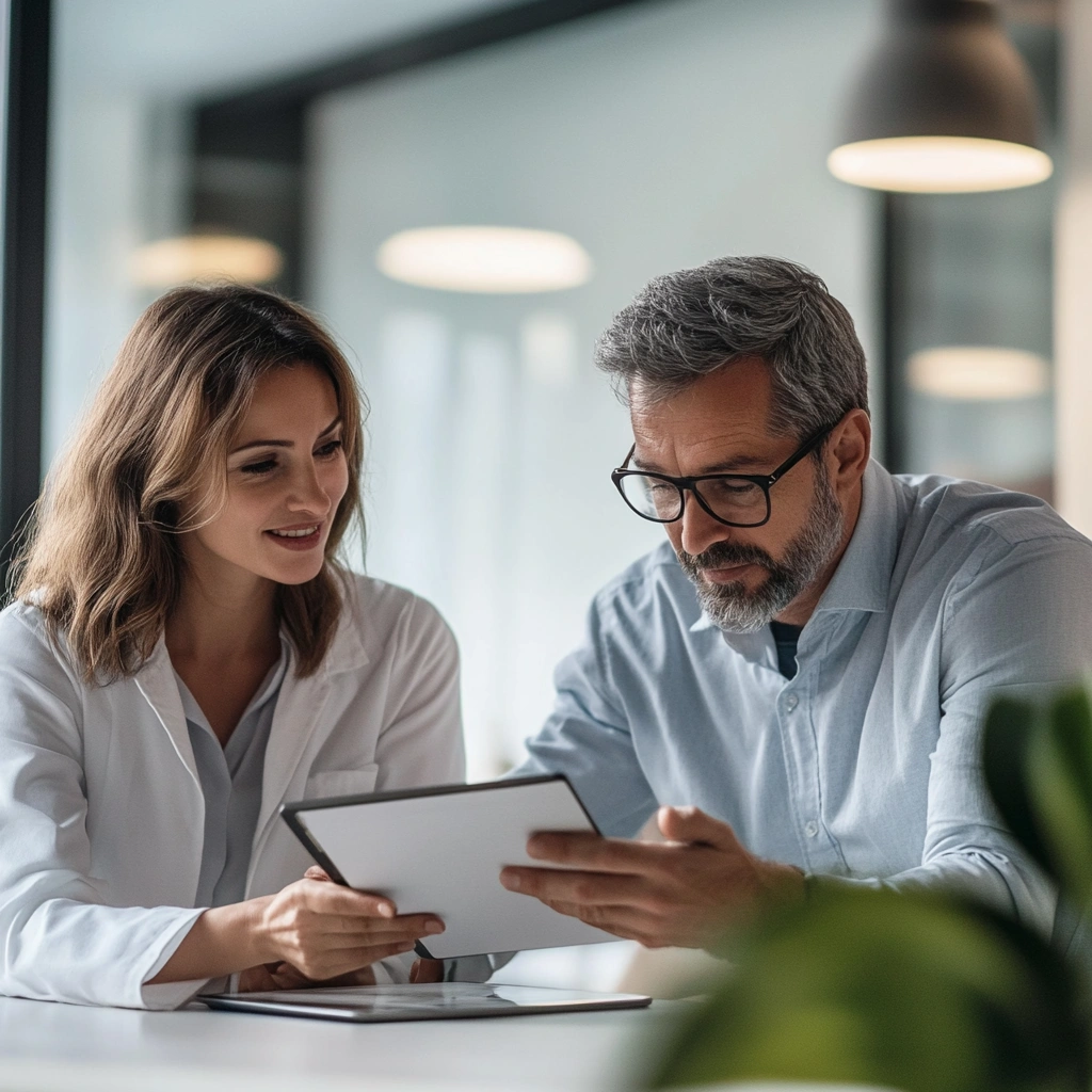 Фахівець з харчування консультує клієнта