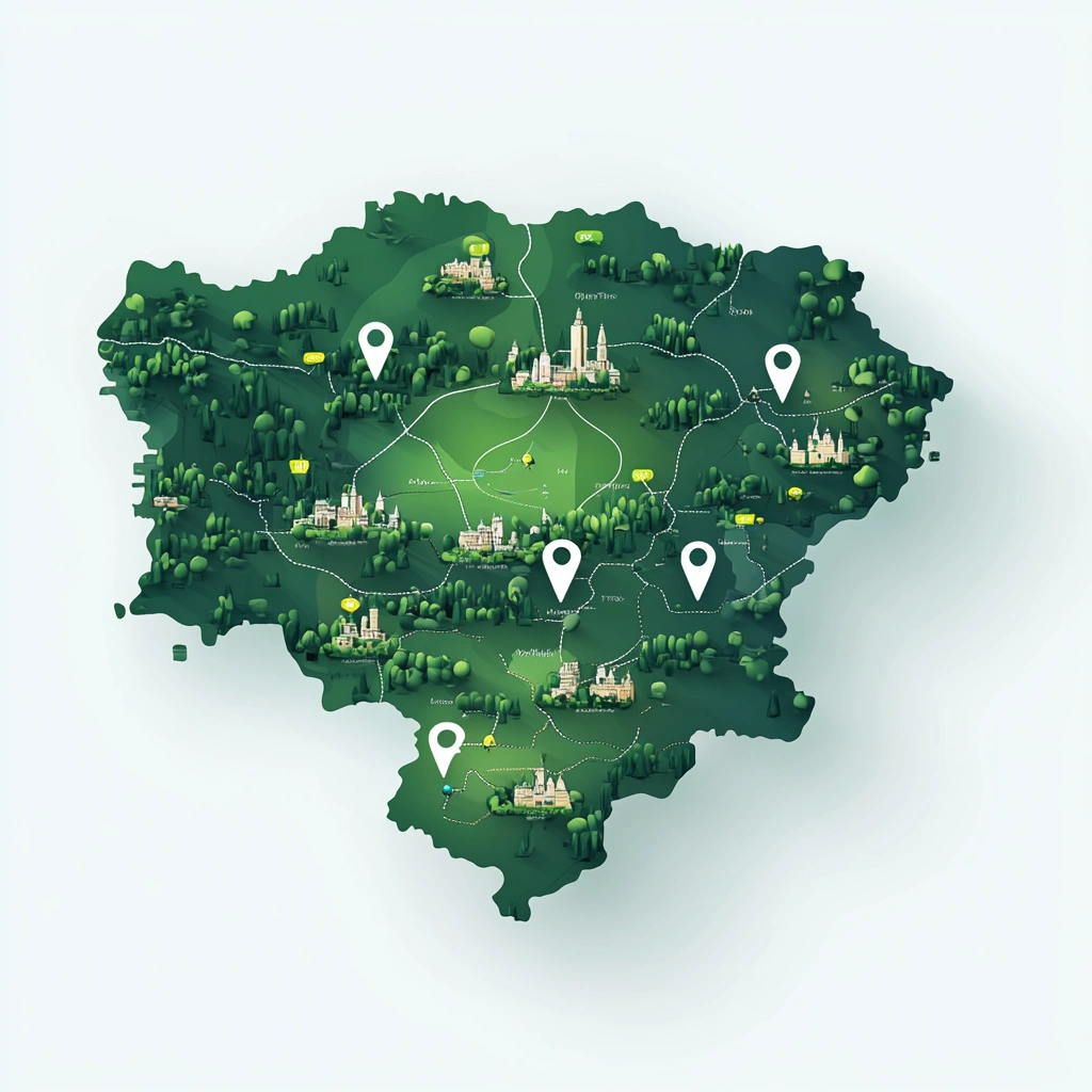 Карта партнерів trubelsan в Україні